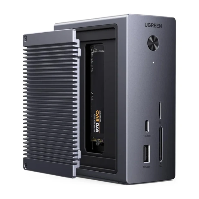 Док-станция Ugreen CM923 USB-C до HDMI 3x USB USB-C RJ45 SD/TF M.2 (55735)