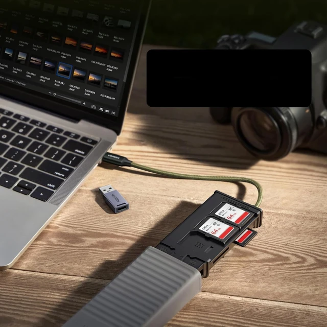 Картридер Ugreen CM856 USB / USB-C для SD и microSD (55899)