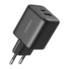 Зарядное устройство Ugreen X516 USB + USB-C, GaN, 30W Черный (65014)