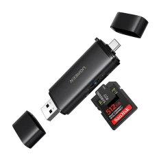Кардрідер Ugreen CM803 2-in-1 USB-C | USB-A to SD/TF Black (6941876260249)