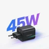 Мережевий зарядний пристрій Ugreen Nexode N Series X525 45W GaN 1x USB-A 1x USB-C Black (X525)