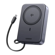 Powerbank Ugreen PB567 20000mAh USB + USB-C Qi2 15W магнитный Grey (55450B)