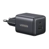 Мережевий зарядний пристрій Ugreen X514 USB + USB-C, GaN, 20W Black (65737)