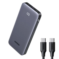 Powerbank Ugreen Nexode 10000mAh 30W USB-A 2xUSB-C Gray (6941876268740)