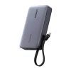 Powerbank Ugreen PB551 20000mAh 145W USB + USB-C з вбудованим кабелем Gray (55992B)