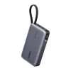 Powerbank Ugreen PB551 20000mAh 145W USB + USB-C з вбудованим кабелем Gray (55992B)