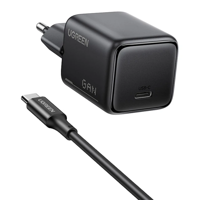 Мережевий зарядний пристрій Ugreen X517 25W USB-C GaN + кабель 1m (75103)