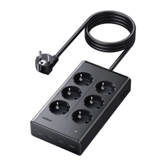 Сетевой фильтр Ugreen S622, 20W, 6xAC, 3xUSB, USB-C, кабель 1.5м (75141)