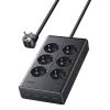 Мережевий фільтр Ugreen S622, 20W, 6xAC, 3xUSB, USB-C, кабель 1.5м (75141)