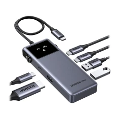 Hub Ugreen CM889 6в1 USB-C на HDMI 4K 3x USB PD 100W (75177)