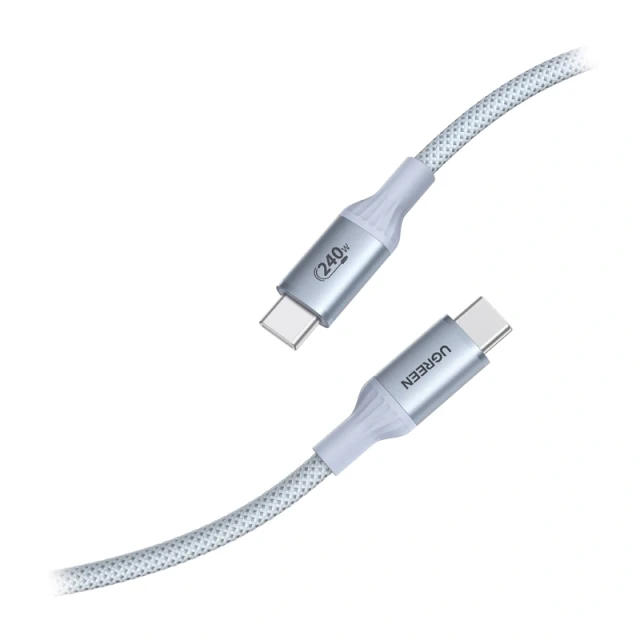 Кабель Ugreen L534 USB-C–USB-C 2м 240W Silver (75732)
