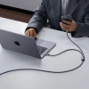 Кабель Ugreen 2в1 USB-C - 2xUSB-C PD 140W 2m Black (75733)