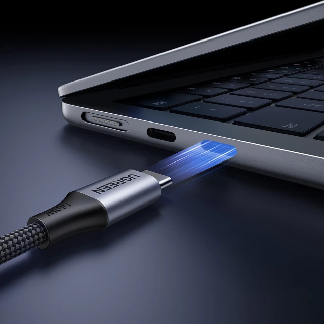 Кабель Ugreen 2в1 USB-C - 2xUSB-C PD 140W 2m Black (75733)