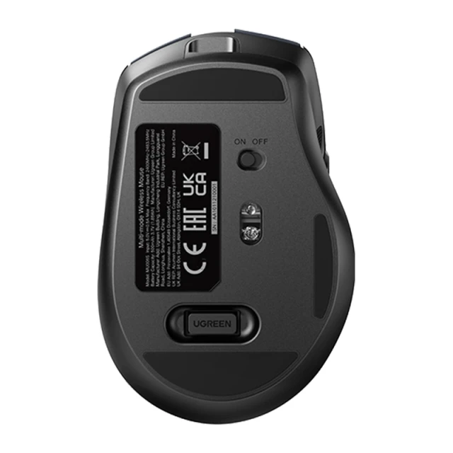 Бездротова миша Ugreen MU006S Dual Mode Bluetooth 2.4 GHz USB-C Black (85082)