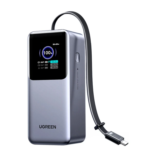 Powerbank 20000mAh Ugreen PB726 USB + USB-C 165W Gray (95670B)