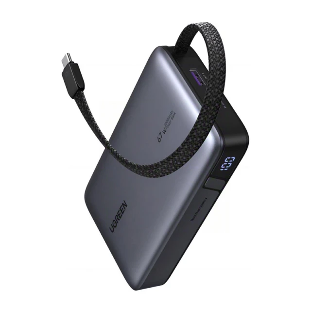 Powerbank 20000mAh Ugreen PB550 USB + USB-C 67W Gray (85166B)
