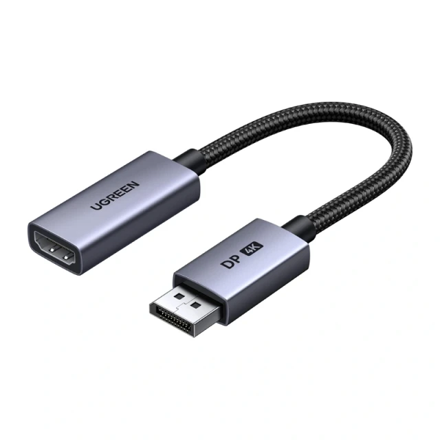 Адаптер Ugreen DP139 DisplayPort–HDMI 0.2m (95418)