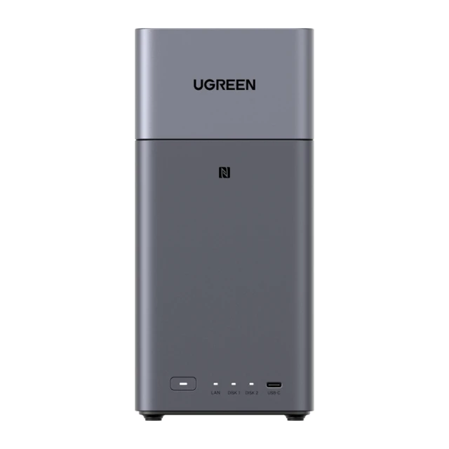NAS-сервер Ugreen DH2300 2-дисковий A72+A53 4GB DDR4 1GbE 4K з кабелем HDMI (95998)
