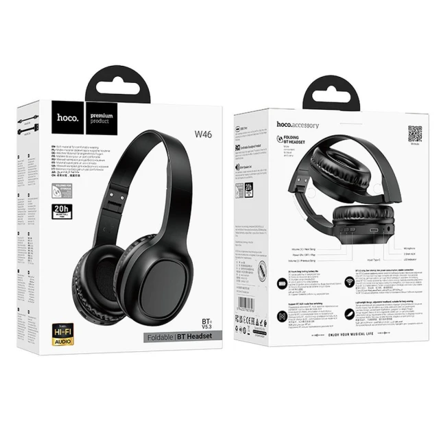 Навушники Hoco W46 Black (6942007601696)