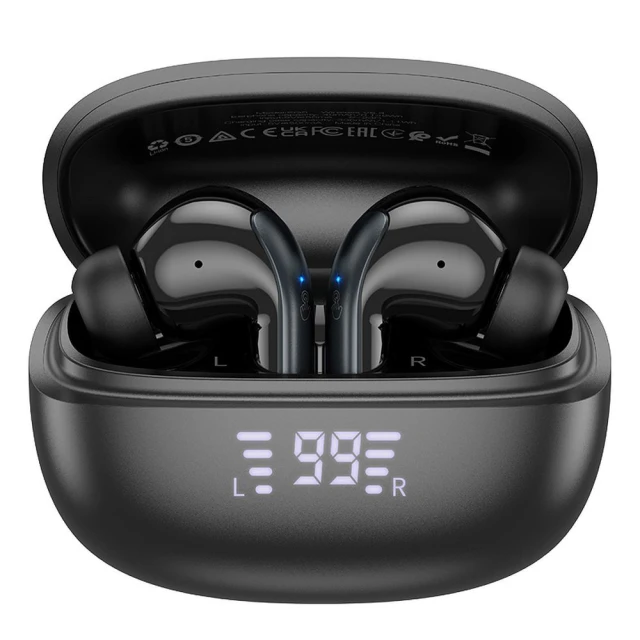 Наушники беспроводные вкладыши Hoco TWS ANC ENC EQ5 Black (6942007602419)