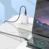 Кабель USB-A to USB-C Hoco U121 Black Transparent (6942007606974)
