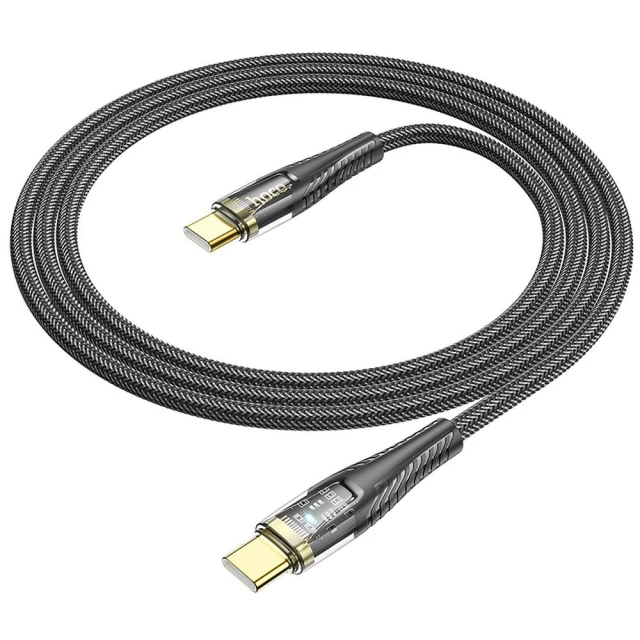 Кабель Hoco U121 USB C - USB C 3A 60W 1,2 м Black (6942007606981)