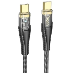 Кабель Hoco U121 USB C - USB C 3A 60W 1,2 м Black (6942007606981)