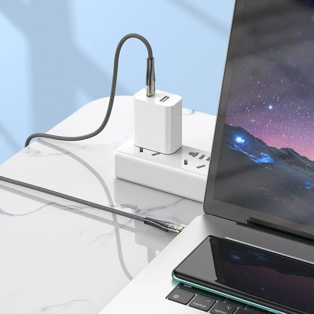 Кабель Hoco U121 USB C - USB C 3A 60W 1,2 м Black (6942007606981)