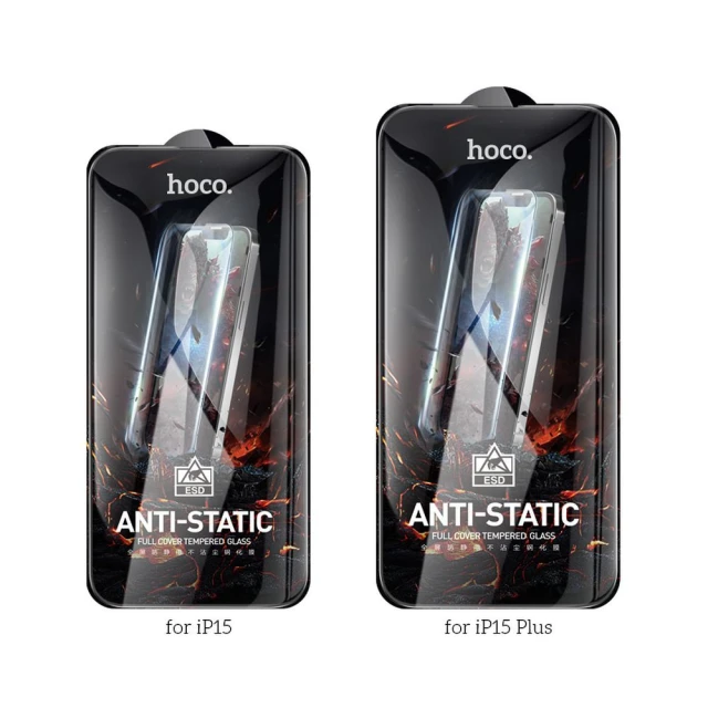 Захисне скло Hoco HD Anti-static для iPhone 15 Plus/16 Plus Clear (25 pack) (6942007607322)