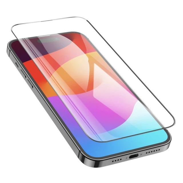 Захисне скло Hoco HD Anti-static G10 для iPhone 15 Pro (25 pack) (6942007607339)