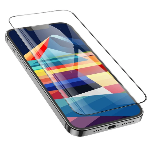 Захисне скло Hoco HD 5D Guardian shield для iPhone 15 Plus/16 Plus Black (10 pack) (6942007607407)