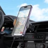 Автотримач Hoco HW7 індукційний 15W до дефлектора Grey (6942007608145)
