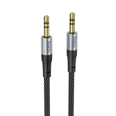 Кабель AUX Jack 3.5 мм до Jack 3.5 мм Hoco 1 м UPA26 Black (6942007608800)