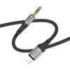 Кабель AUX Lightning до Jack 3.5 мм Hoco 1 м UPA26 Black (6942007608817)