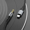 Кабель AUX Lightning до Jack 3.5 мм Hoco 1 м UPA26 Black (6942007608817)