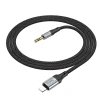 Кабель AUX Lightning до Jack 3.5 мм Hoco 1 м UPA26 Black (6942007608817)