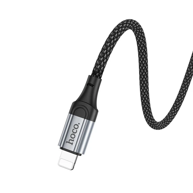 Кабель AUX Lightning до Jack 3.5 мм Hoco 1 м UPA26 Black (6942007608817)