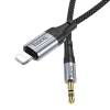 Кабель AUX Lightning до Jack 3.5 мм Hoco 1 м UPA26 Black (6942007608817)