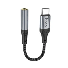 Адаптер AUX Hoco LS36 USB C to Jack 3.5 mm Black (6942007608886)