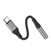 Адаптер AUX Hoco LS36 USB C to Jack 3.5 mm Black (6942007608886)