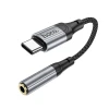 Адаптер AUX Hoco LS36 USB C to Jack 3.5 mm Black (6942007608886)