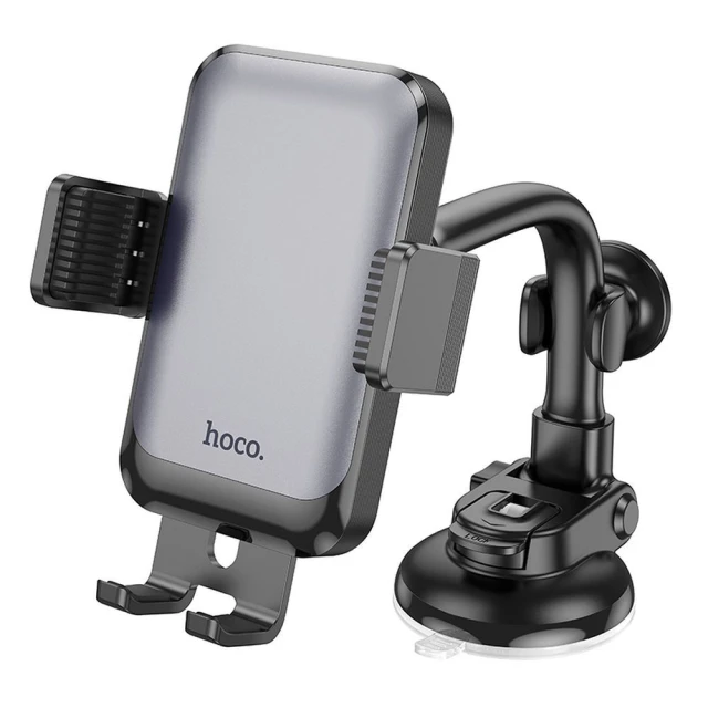 Автотримач Hoco H27 універсальний на лобове скло / панель Black (6942007608923)