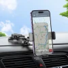 Автотримач Hoco H27 універсальний на лобове скло / панель Black (6942007608923)