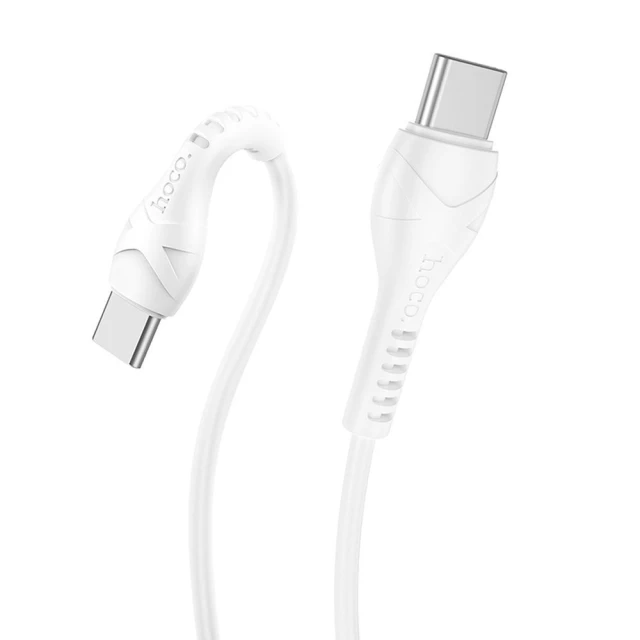 Кабель USB-C to USB-C Hoco X37 PD 60W 1m White (6942007610063)