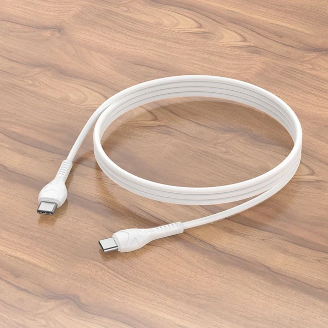 Кабель USB-C to USB-C Hoco X37 PD 60W 1m White (6942007610063)