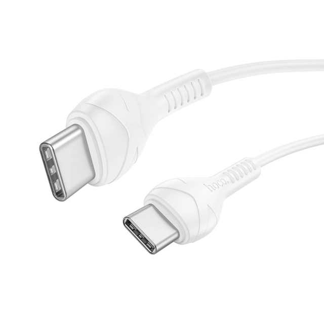 Кабель USB-C to USB-C Hoco X37 PD 60W 1m White (6942007610063)