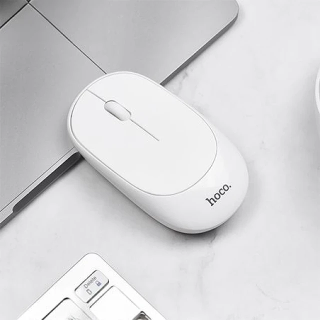 Миша бездротова Hoco DI04 2.4G White (6942007611824)