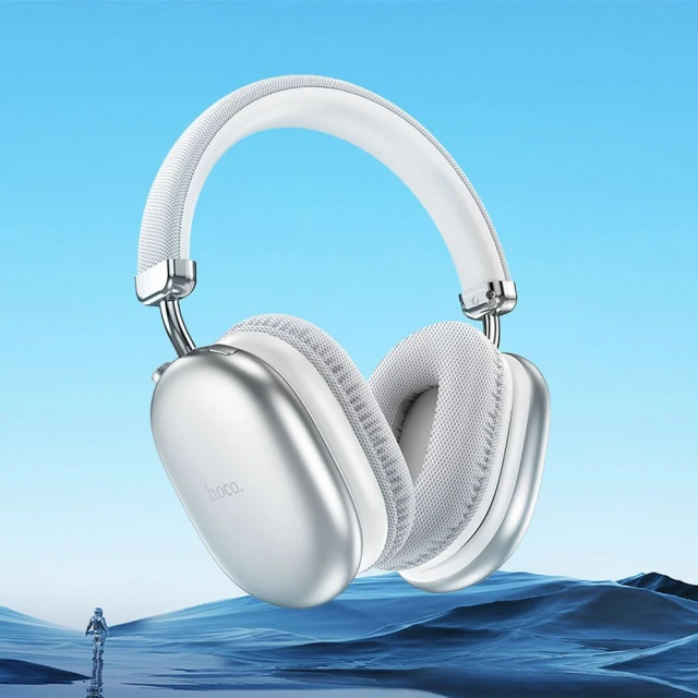 Навушники бездротові накладні Hoco W35 Max Silver (6942007612210)