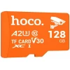 Карта пам'яті Hoco microSD 128GB Class 10 UHS-I U3 V30 A2 Orange (6942007612241)