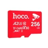 Карта пам'яті HOCO microSDXC 256 ГБ Class 10 UHS-I U3 V30 A2 Red (6942007612258)